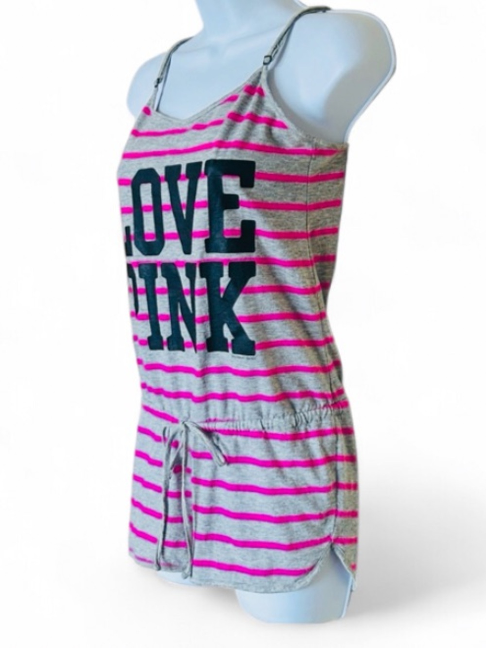 🆕🫶 I Only Sleep In PINK Vintage Y2K Romper XS Victoria Secret GUC - Picture 9 of 15
